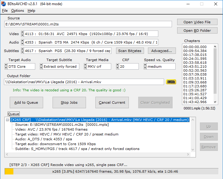 how to extract m2ts from bdmv