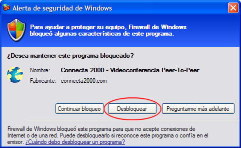 Cortafuegos Windows XP SP2