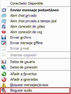 Bloquear Audio